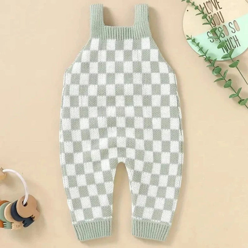 ONEAKIDS Baby & Toddler clothing Frankie Check 1-Piece Overalls