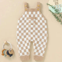 ONEAKIDS Baby & Toddler clothing Frankie Check 1-Piece Overalls