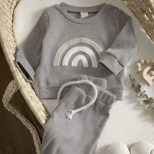 ONEAKIDS Baby & Toddler clothing GRAY / 3-6M Soft Cotton Baby Set