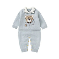 ONEAKIDS Baby & Toddler clothing SKY / 3-6M Warm Teddy Bear Romper