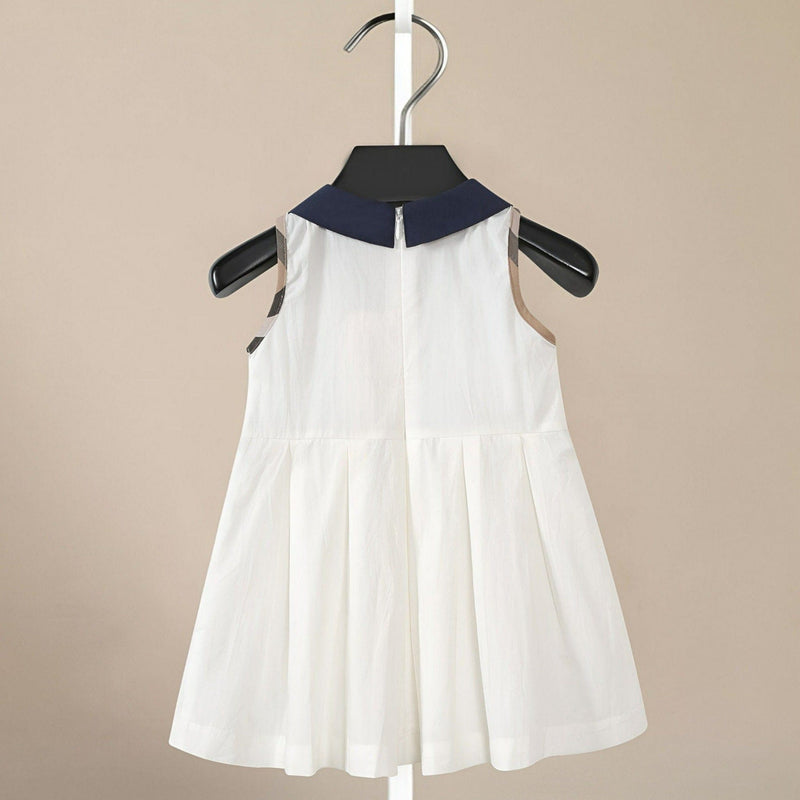 ONEAKIDS Baby & Toddler clothing Summer White Girls' Dress with Ribbon