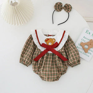 ONEAKIDS Baby & Toddler clothing Vintage Baby Girls' Bodysuit and Hairband Set