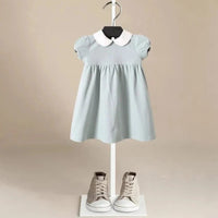 ONEAKIDS Baby & Toddler Outfits 12-18M / Short Sage Blue Girls’ Dress