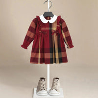 ONEAKIDS Baby & Toddler Outfits 12-18M Sophia Plaid Burgundy Dress