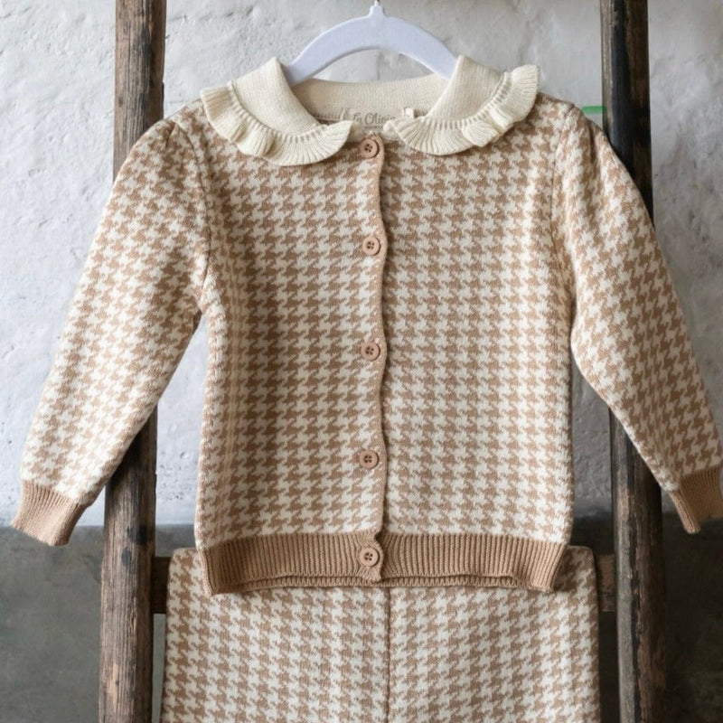 ONEAKIDS Baby & Toddler Outfits 2T Vintage Knit Cardigan Set