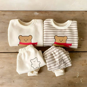 ONEAKIDS Baby & Toddler Outfits Baby Toddler 2-Piece Bear Set