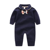 ONEAKIDS Baby & Toddler Outfits BLUE / 0-3M Bow Tie Baby Romper