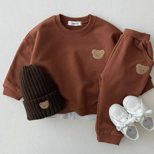 ONEAKIDS Baby & Toddler Outfits BROWN / 6-12M Unisex 2-Piece Cotton Set