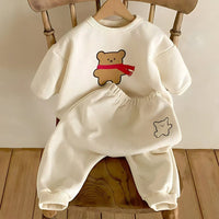 ONEAKIDS Baby & Toddler Outfits CREAM / 6-12M Baby Toddler 2-Piece Bear Set