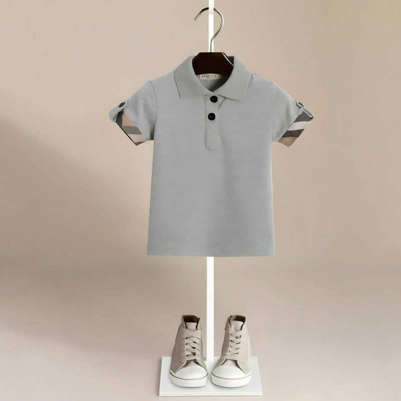 ONEAKIDS Baby & Toddler Outfits GRAY / 12-18M Hampton Boy's Polo T-Shirt