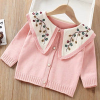 ONEAKIDS Baby & Toddler Outfits PINK / 12-18M Floral Knitted Cardigan