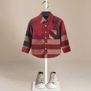 ONEAKIDS Baby & Toddler Outfits RED / 12-18M Classic Plaid Special Occasion Boys' Shirt