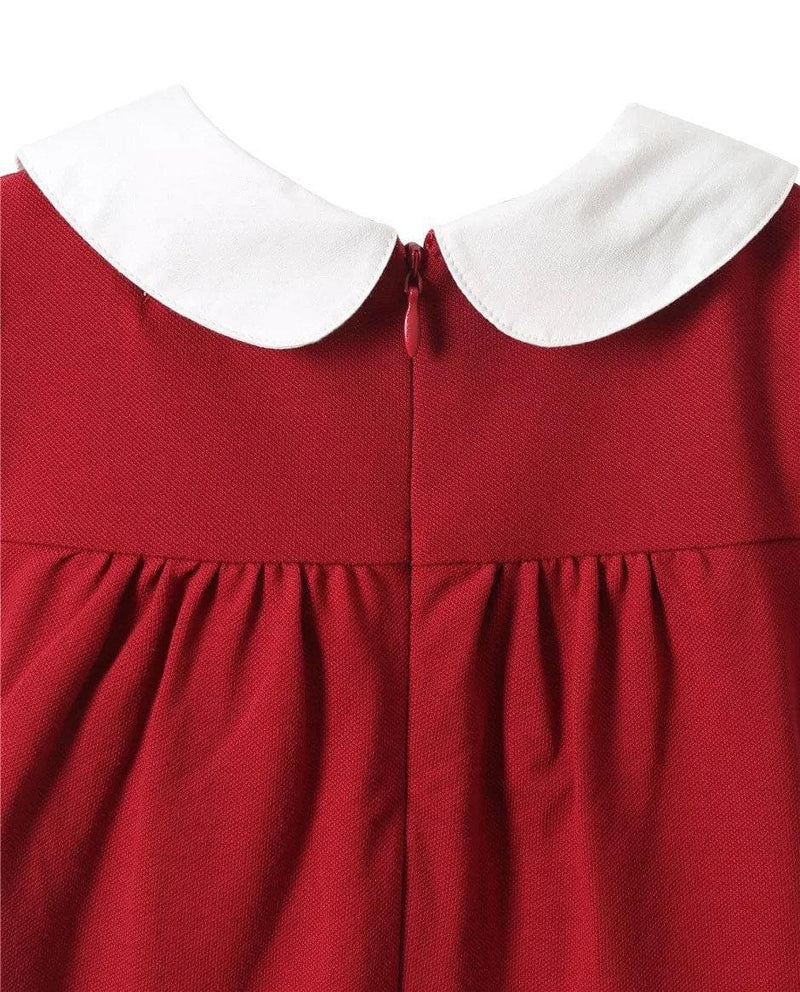 ONEAKIDS Baby & Toddler Outfits Red Retro Cotton Dress