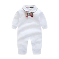 ONEAKIDS Baby & Toddler Outfits WHITE / 0-3M Bow Tie Baby Romper