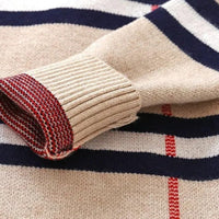 ONEAKIDS Baby & Toddler tops Boy's Plaid Sweater with Removable Collar