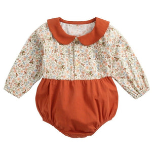 ONEAKIDS Baby & Toddler Tops ORANGE / 0-3M Baby Floral Bodysuit