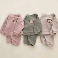 ONEAKIDS BEIGE / 3-6M Teddy Soft Cotton Set