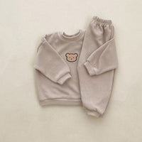 ONEAKIDS BEIGE / 6-12M Teddy Soft Cotton Set