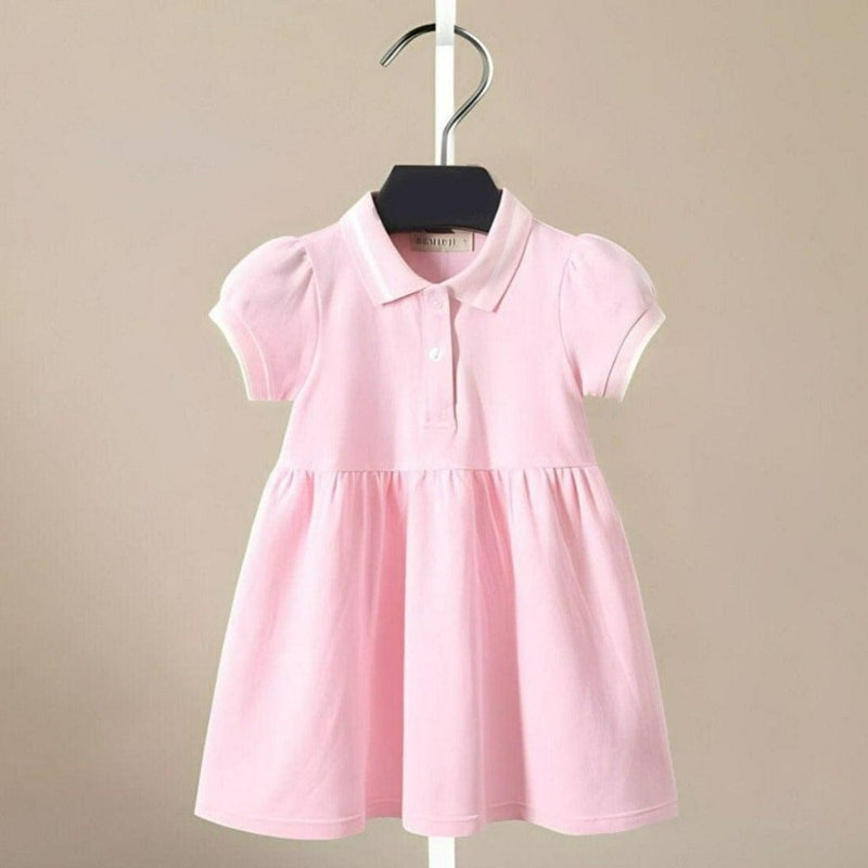 ONEAKIDS PINK / 18-24M Organic Cotton Love Polo Dress