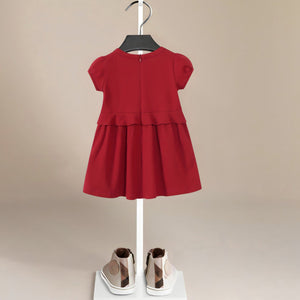 ONEAKIDS Red Alice Cotton Dress