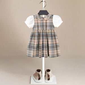 ONEAKIDS Tartan Vintage Girls' Dress