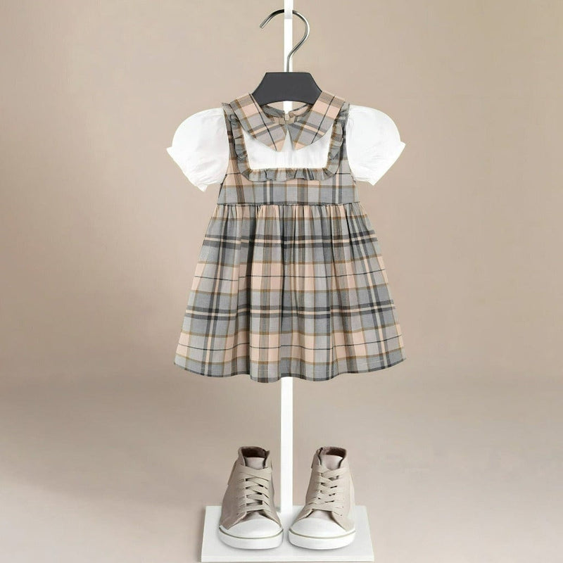 ONEAKIDS Tartan Vintage Girls' Dress