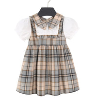 ONEAKIDS Tartan Vintage Girls' Dress