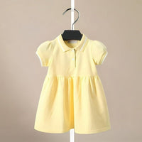 ONEAKIDS YELLOW / 18-24M Organic Cotton Love Polo Dress