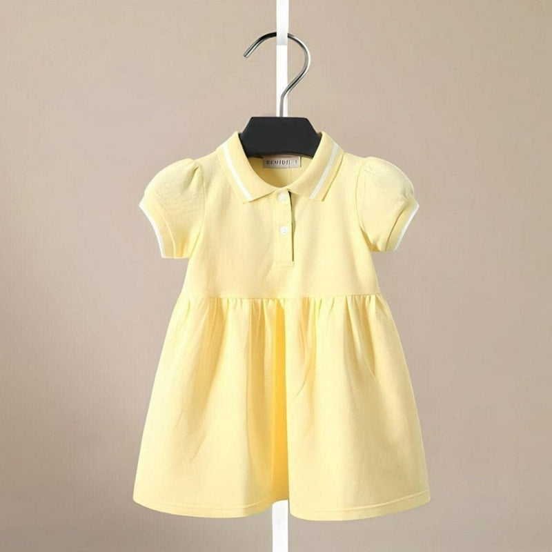 ONEAKIDS YELLOW / 18-24M Organic Cotton Love Polo Dress