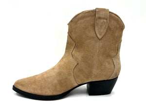 oobash Boots Chili Beige Short Western Bootie