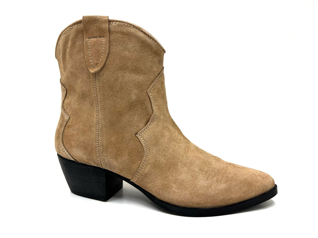 oobash Boots Chili Beige Short Western Bootie