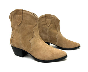 oobash Boots Chili Beige Short Western Bootie