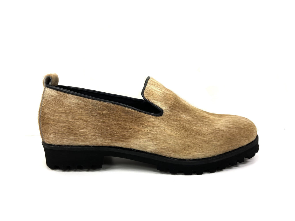 oobash Ella Tan Haircalf Loafers