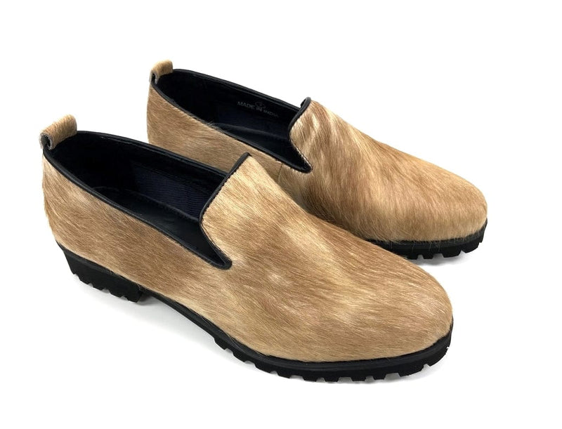 oobash Ella Tan Haircalf Loafers