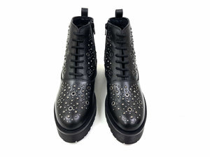 oobash Robyn Black Studded Bootie