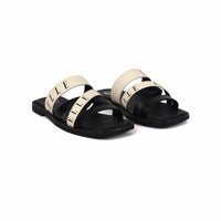 oobash Shoes Oceana Comfy Fit Classic Faux Leather Sandal in Black