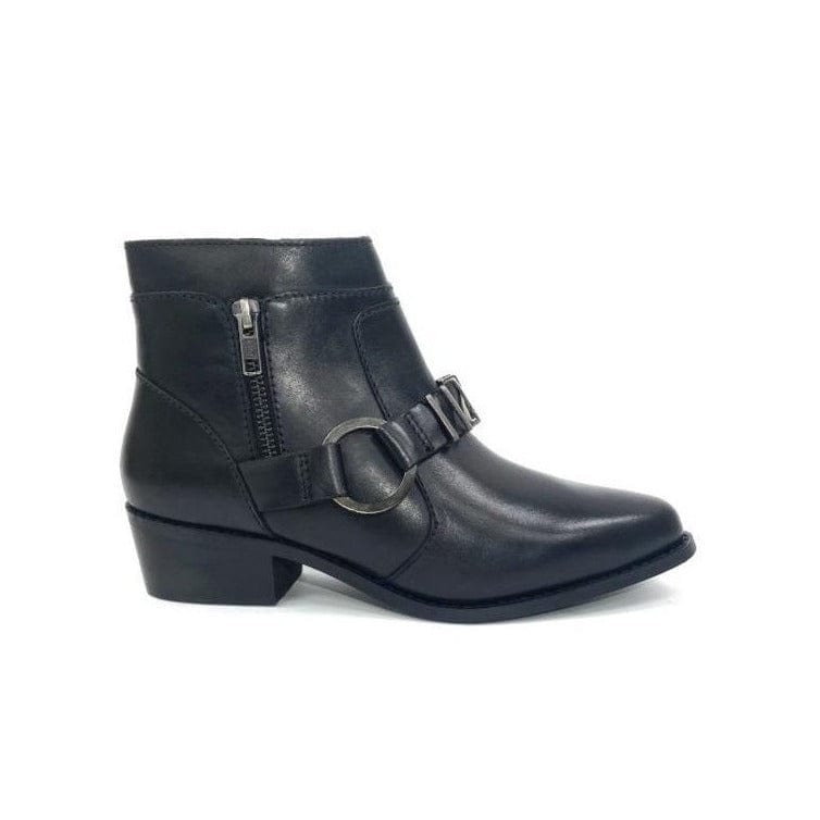 oobash Women's Boots Amy Black Western Bootie