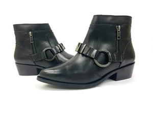 oobash Women's Boots Amy Black Western Bootie