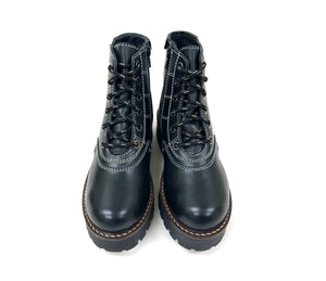 oobash Women's Boots Anna Black Platform Combat Boot