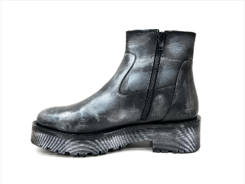 oobash Women's Boots Emilia Silver Ankle Bootie