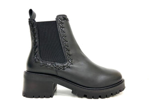 oobash Women's Boots Fiera Black Stacked Chelsea