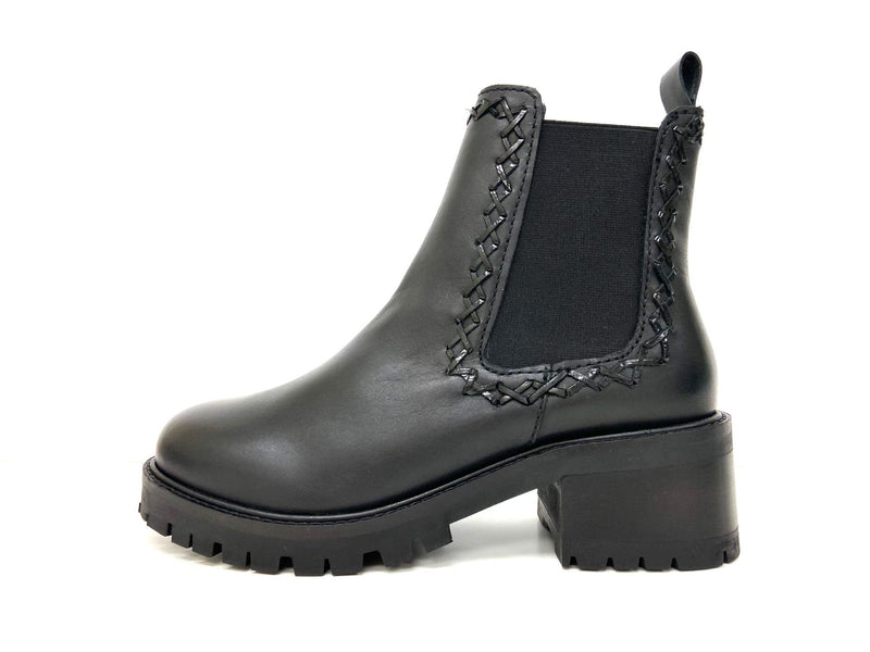 oobash Women's Boots Fiera Black Stacked Chelsea