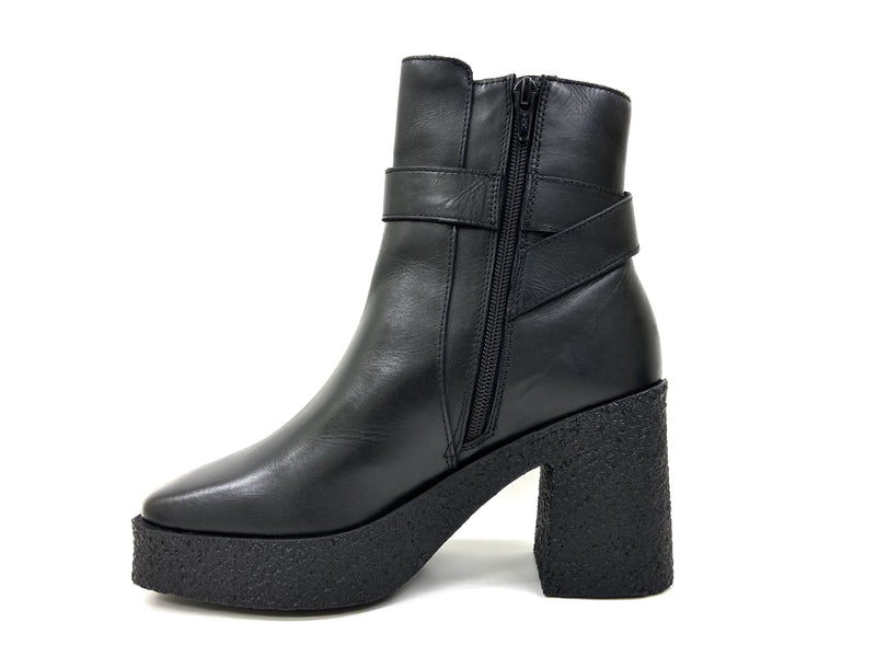 oobash Women's Boots Lara Black Platform High Heels