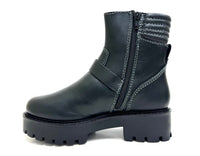 oobash Women's Boots Skylar Black Biker Boot