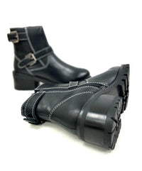 oobash Women's Boots Terminator Black Platform Bootie