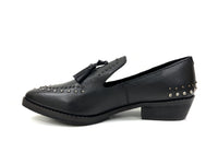 oobash Women's Mules Bella Black Studded Mules