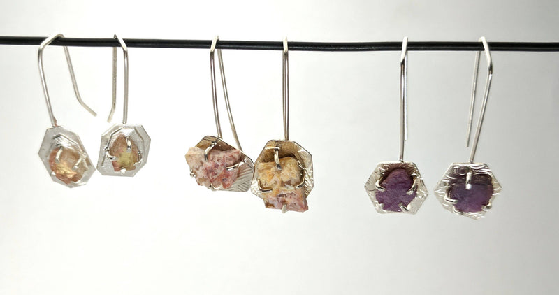 Pattie Parkhurst Jewelry Earrings Precious! Gemstone Dangle Earrings