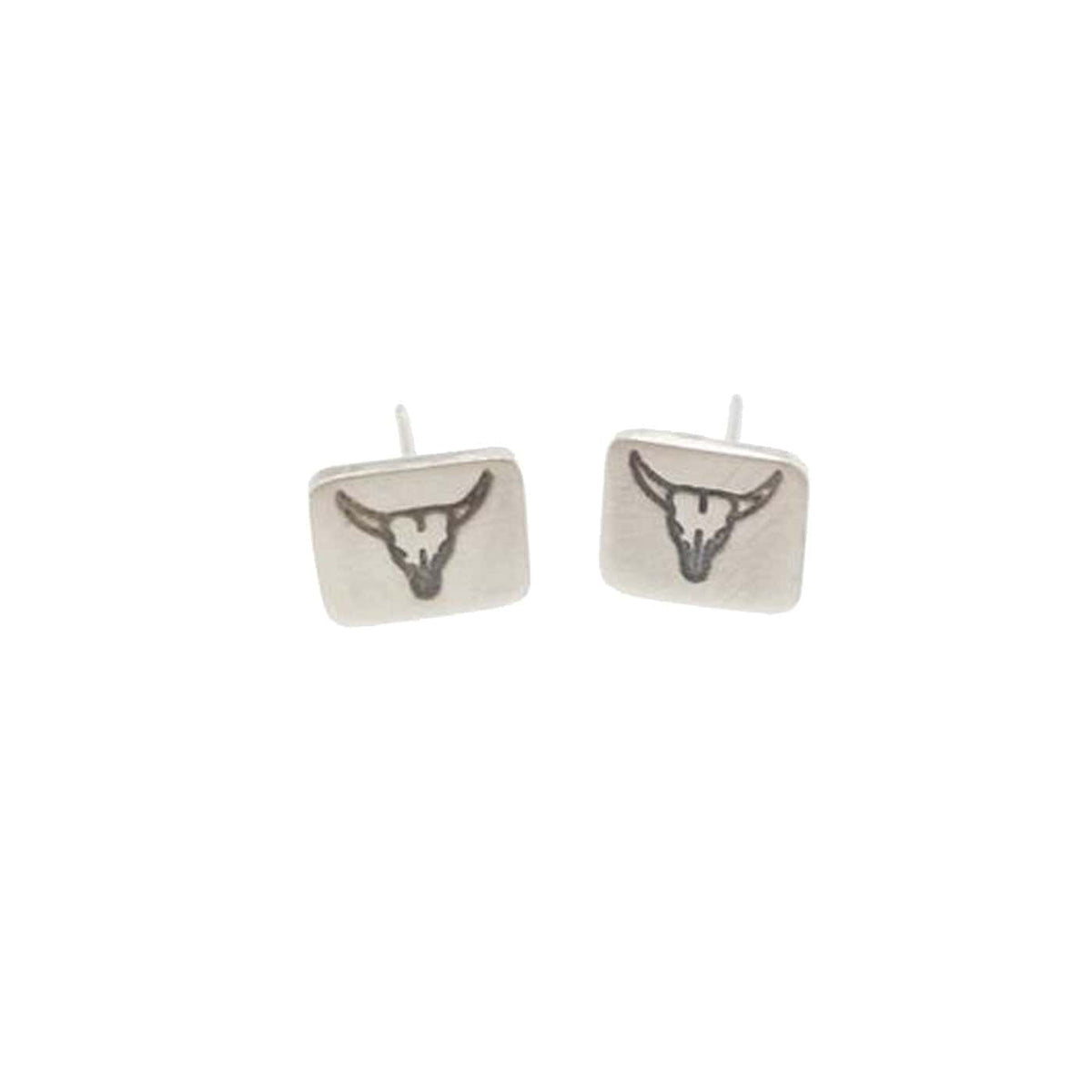 Pattie Parkhurst Jewelry Earrings Tough! Longhorn Stud Earrings