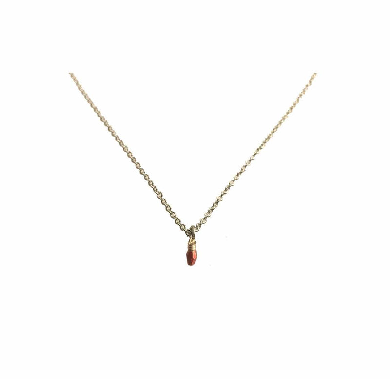 Pattie Parkhurst Jewelry Necklaces AHA! Red geometric lightbulb necklace