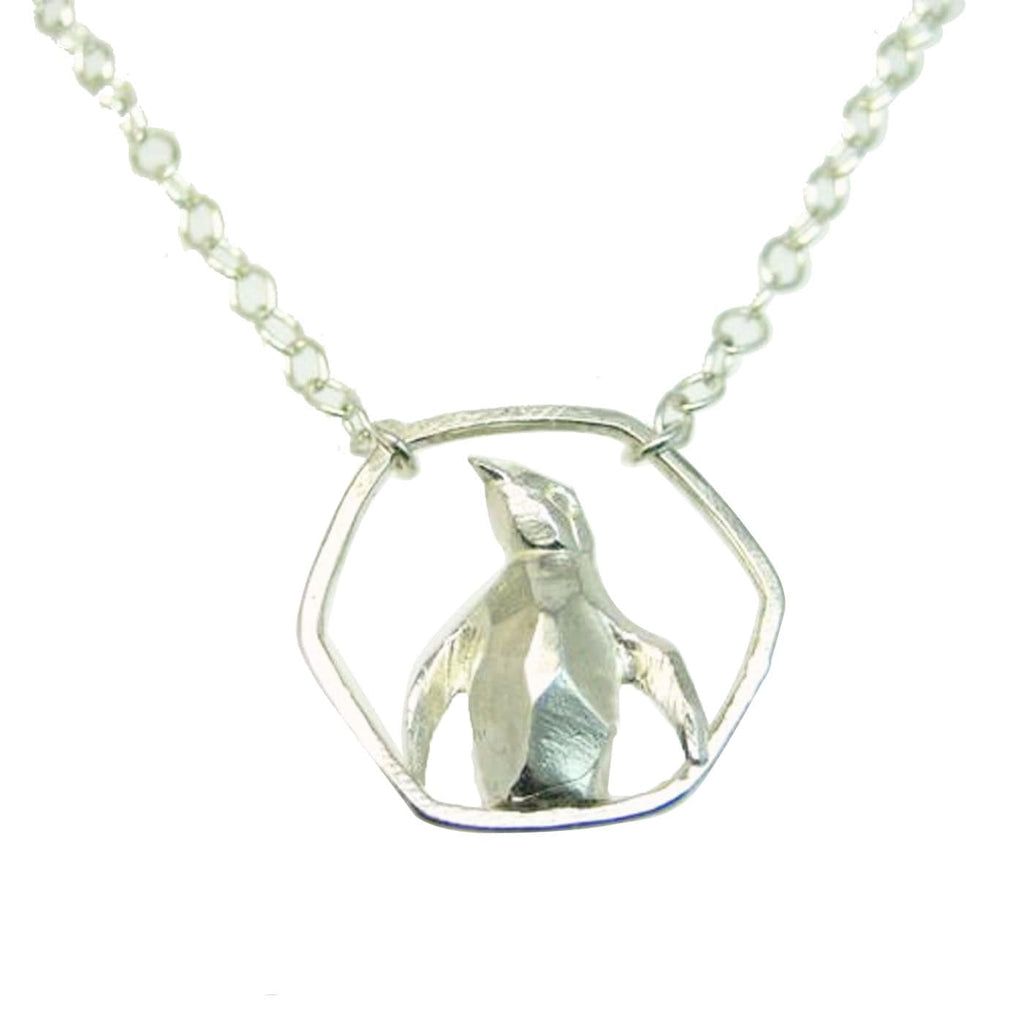 Pattie Parkhurst Jewelry Necklaces Fearless! Penguin Geometric Hoop Necklace